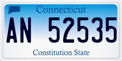 CT license plate AN52535