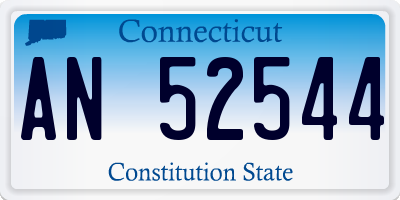 CT license plate AN52544