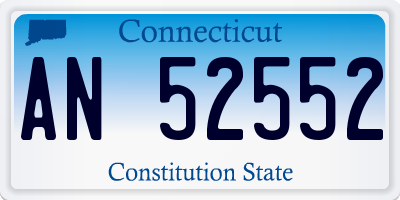 CT license plate AN52552