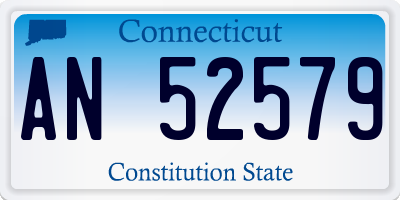 CT license plate AN52579