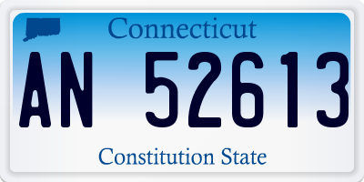 CT license plate AN52613