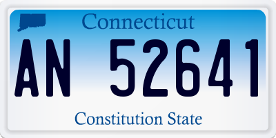 CT license plate AN52641