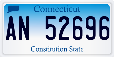 CT license plate AN52696