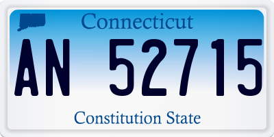 CT license plate AN52715