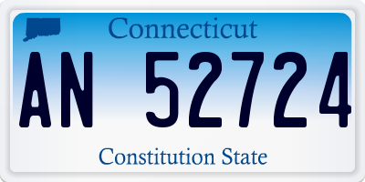 CT license plate AN52724