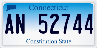 CT license plate AN52744