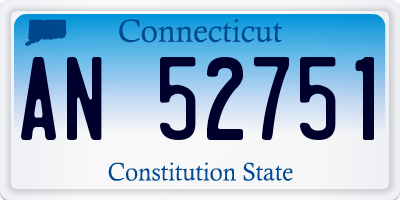CT license plate AN52751