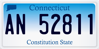 CT license plate AN52811
