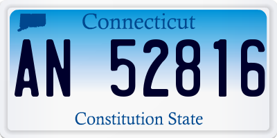 CT license plate AN52816