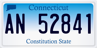 CT license plate AN52841