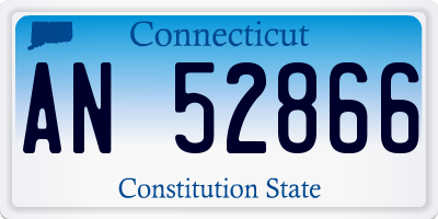 CT license plate AN52866