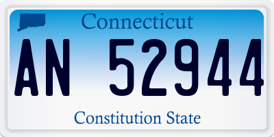 CT license plate AN52944