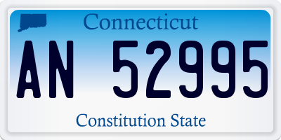 CT license plate AN52995