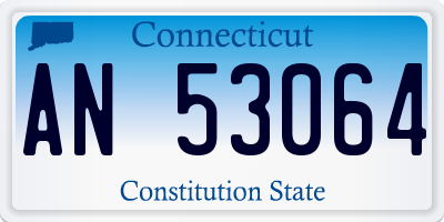 CT license plate AN53064