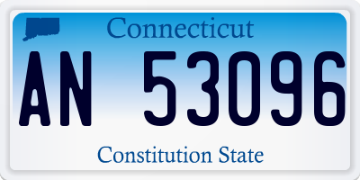 CT license plate AN53096