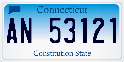 CT license plate AN53121