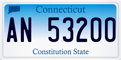 CT license plate AN53200