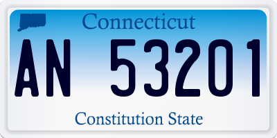 CT license plate AN53201