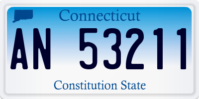 CT license plate AN53211