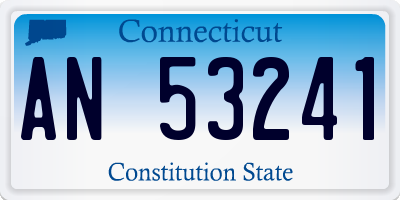 CT license plate AN53241