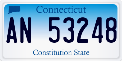 CT license plate AN53248