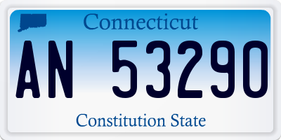 CT license plate AN53290