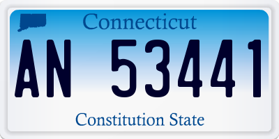 CT license plate AN53441