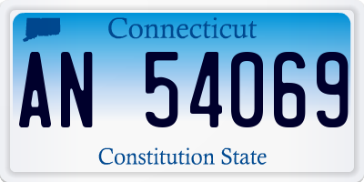 CT license plate AN54069