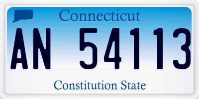 CT license plate AN54113