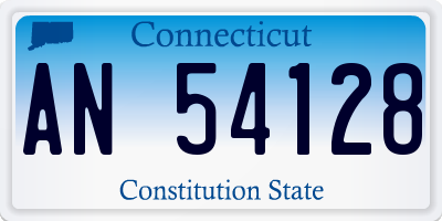 CT license plate AN54128