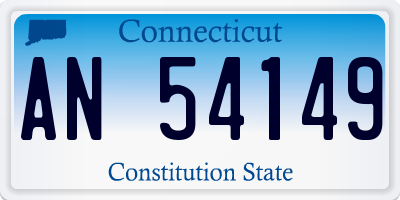 CT license plate AN54149