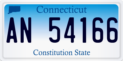 CT license plate AN54166