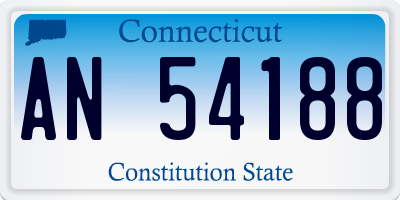CT license plate AN54188