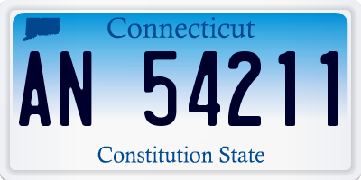CT license plate AN54211