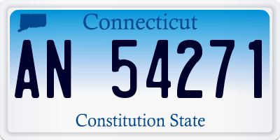 CT license plate AN54271
