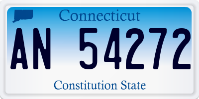 CT license plate AN54272