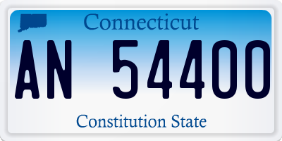 CT license plate AN54400
