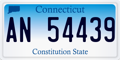 CT license plate AN54439