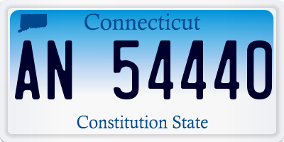 CT license plate AN54440