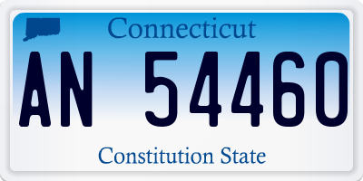 CT license plate AN54460