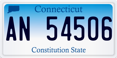 CT license plate AN54506