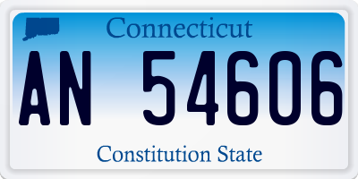 CT license plate AN54606