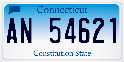 CT license plate AN54621