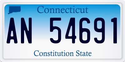 CT license plate AN54691