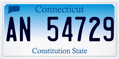 CT license plate AN54729