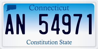 CT license plate AN54971