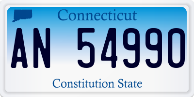 CT license plate AN54990