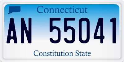 CT license plate AN55041
