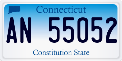 CT license plate AN55052
