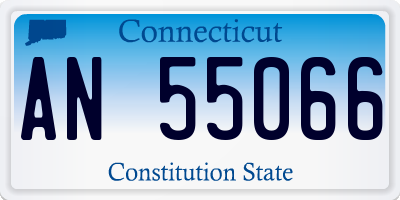 CT license plate AN55066
